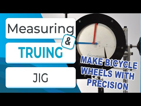 Bicycle wheel measuring device and truing jig - Villum by holland mechanics
