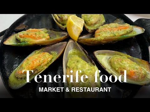 TENERIFE FOOD 2023 - Going to the MARKET & local seafood RESTAURANT