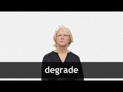 DEGRADE definition and meaning | Collins English Dictionary