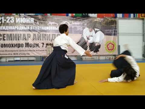 Demonstration on Aikido International seminar with Tomohiro Mori shihan at Issik Kul Lake