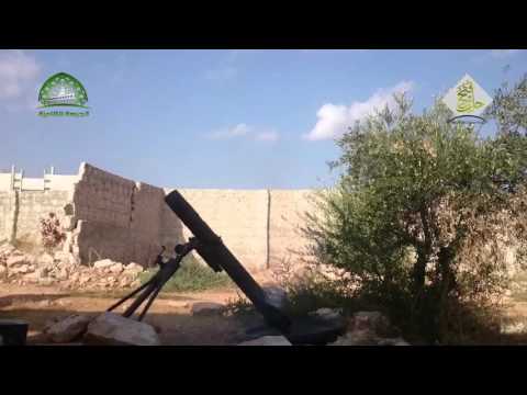 استهداف مقرات النظام بقذائف الهاون من قبل من قبل الجبهة الشامية على جبهة كفر صغير في حلب