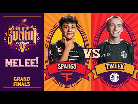 Sparg0 vs Tweek - MELEE Grand Final - Smash Ultimate Summit 5 - Marth vs Luigi, Cpt Falcon