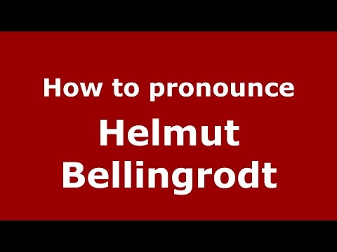 How to pronounce Helmut Bellingrodt (Colombian Spanish/Colombia)  - PronounceNames.com