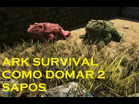 Ark: Survival Evolved #8 | Como domar 2 Beelzebufo sozinho | Como domar um sapo