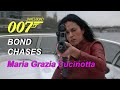 007 Pierce Brosnan VS Maria Grazia Cucinotta On The River Thames The World Is Not Enough