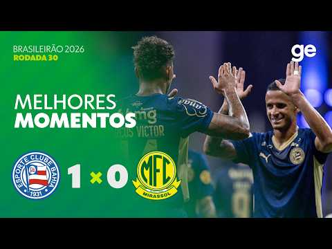 Gols e melhores lances de Bahia x Mirassol