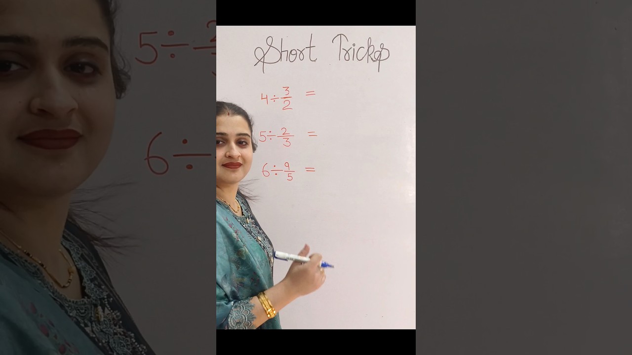 EASY FRACTION DIVISION #fractionmath #fractiontricks #mathematics #easymathtricks #divisiontricks