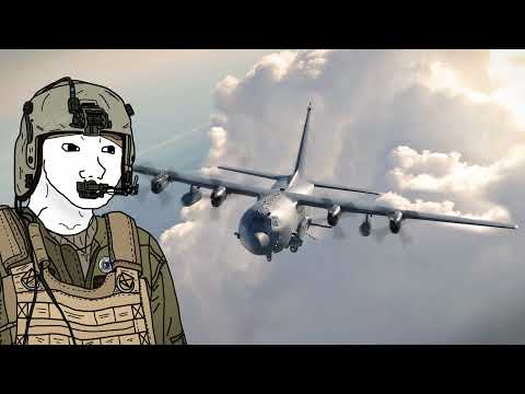 Spirit in the Sky but you're an AC-130H Spectre gunner during Operation Desert Storm