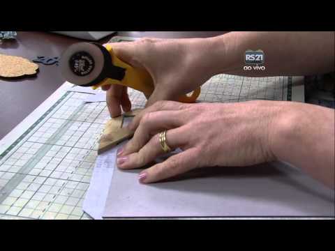 Mulher.com 13/10/2014 Catiane Gobbi - Calendário de mesa cartonagem Parte 1/2