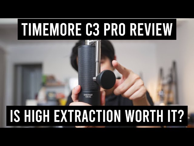 Vídeo relacionado con TIMEMORE Chestnut C3S Pro - Molinillo de café manual con ajuste preciso del grado de molienda, acero inoxidable y mecanismo cónico, mango plegable, recipiente para granos de 25 g, color negro