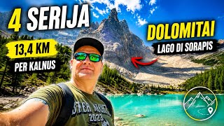 4 Serija  Lago Di Sorapis. Motokelionė Alpės Dolomitai.