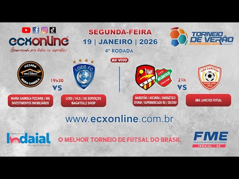 4ª RODADA | 39º TORNEIO DE VERÃO DE INDAIAL ''Central dos Cosméticos'' | 19 01 2026