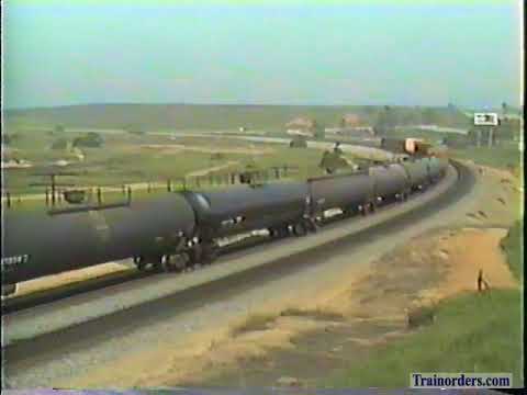 Classic Railroad Series 707 - SP over Beaumont Hill, CA. April 12, 1992.