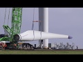Watch how a wind turbine is installed - Time lapse camera footage
