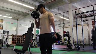 Bicep Unilateral Curl strict