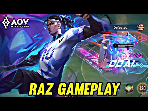 AOV : RAZ GAMEPLAY | IN MID LANE - ARENA OF VALOR LIENQUANMOBILE ROV