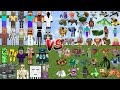 ALL MINECRAFT MOBS Vs BOSS MOBS