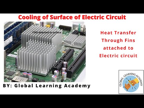 Heat transfer through uninsulated and finite fin used in electric circuit