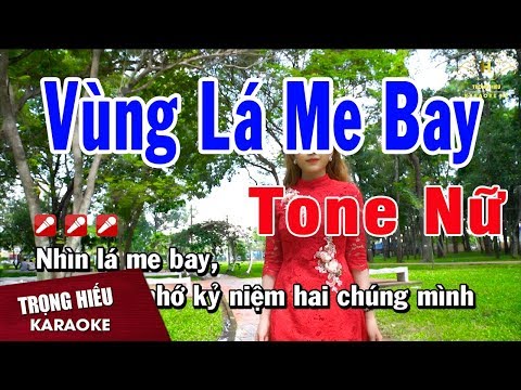 Karaoke Vùng Lá Me Bay Tone Nữ Nhạc Sống | Trọng Hiếu