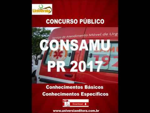 APOSTILA CONSAMU PR 2017 FARMACÊUTICO + VÍDEO AULAS