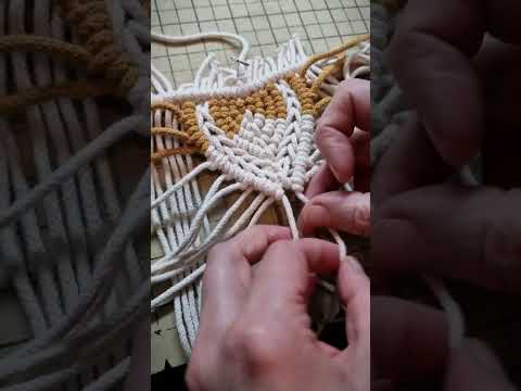 Macrame ABC pattern sample 17