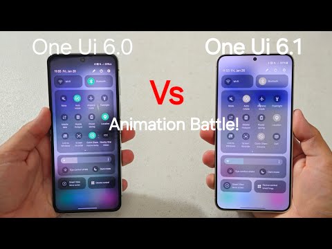 one ui 6.0 vs one ui 6.1 animation battle!
