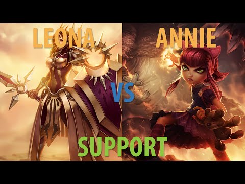 Leona vs Annie - Support - Season 4 - Victory - League of Legends Gameplay