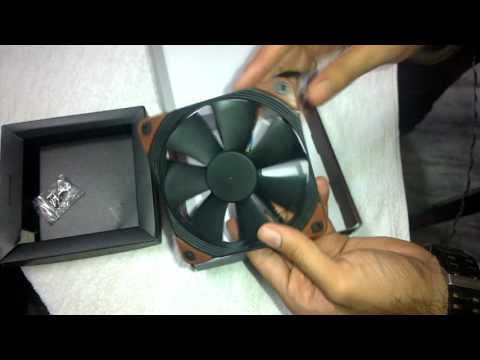 Noctua NF-F12 industrialPPC-2000 PWM Kompiuterio dėklas Fan 12 cm Juodas, Brown video
