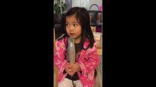 4 year old toddler sings Stereo Hearts
