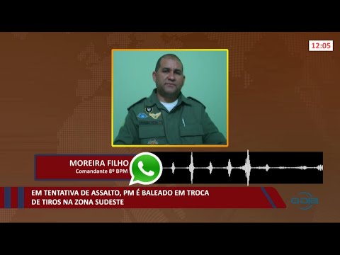Em tentativa de assalto, PM eÌ baleado em troca de tiros na zona sudeste 25 08 2021