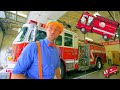 Blippi Explores The Fire Trucks For Children Blippi Fire Truck Song Play And Learn With Blippi