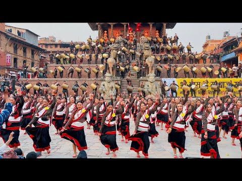 | Newari Dhime baja dance performance at Nyatapola Temple, Bhaktapur | Yatra Nepal | 2080/12/26 |