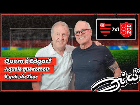 Zico reencontra goleiro em que fez seis gols (Flamengo 7 x 1 ADN) - Entrevista Edgar Diniz