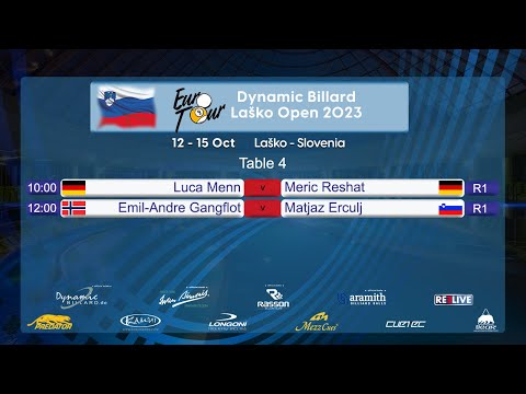 Dynamic Billard Euro Tour Laško OPEN 2023 powered by EPBF & REELIVE T4 day 1