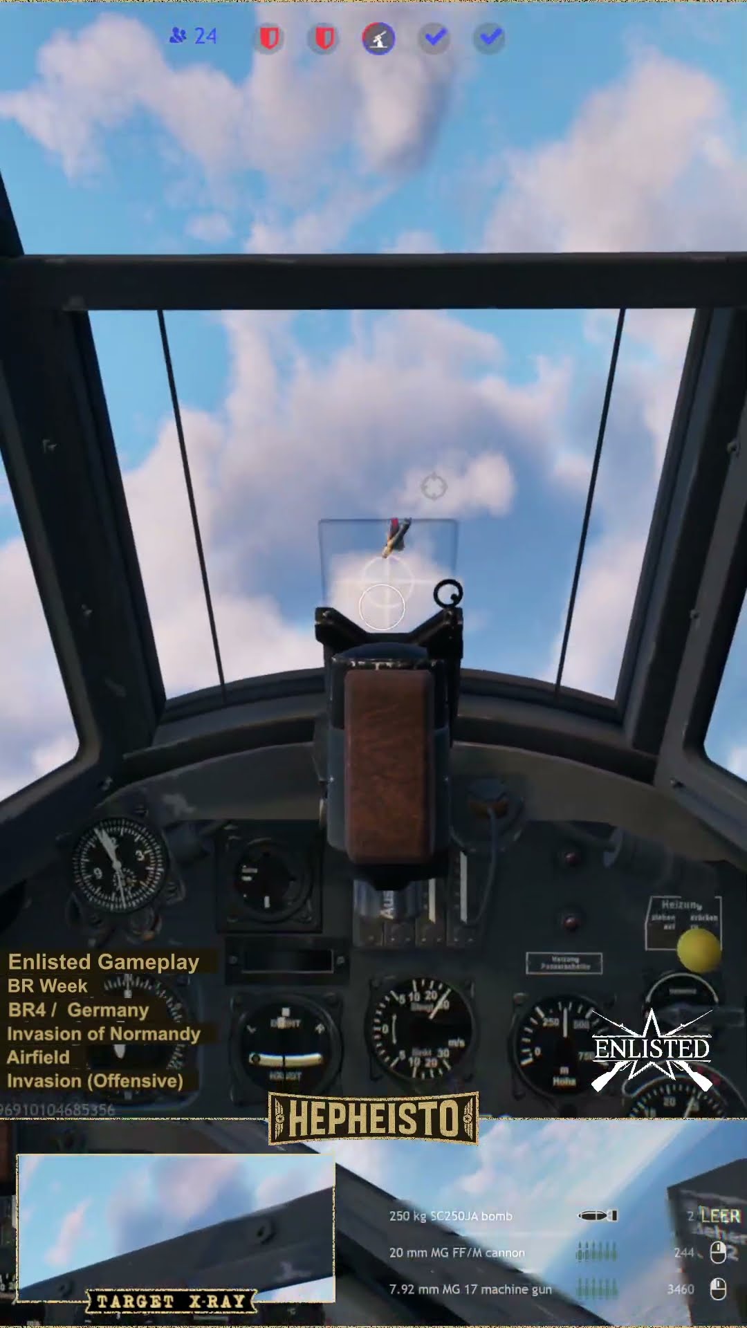 Pilot of a Bf 110 C-7 eliminates enemy plane P-47D-28