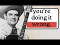 The big problem with "travis picking" (he never used it)