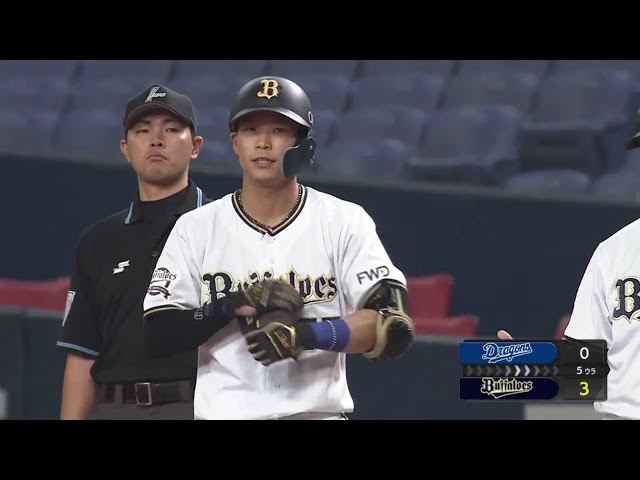【5回裏】バファローズ・中川 鮮やかな逆方向へのタイムリー!!  2020/3/10 B-D