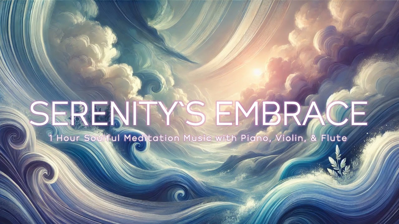 Serenity's Embrace | 1 Hour Relaxing Piano, Violin, Flute Music for Stress Relief