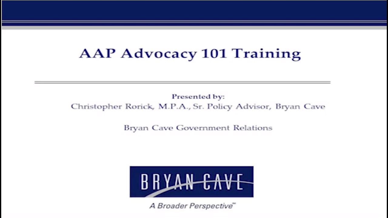 Advocacy 101