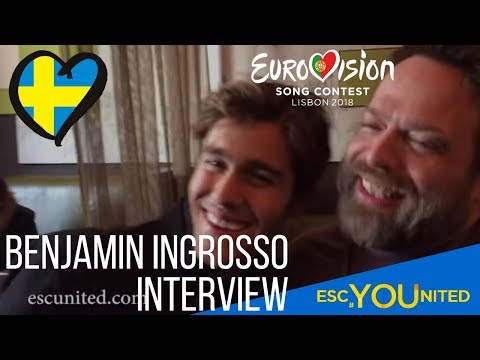Eurovision Song Contest 2018 - Sweden  - Benjamin Ingrosso - Interview in London 2018