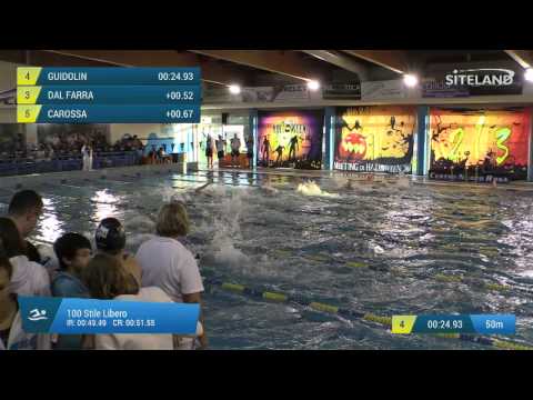 Serie 1 dei 100 Stile Libero Ragazzi Maschi - Meeting di Halloween 10Trofeo citta' di Rosa'