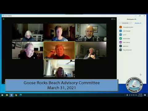 Goose Rocks Beach Advisory Committee-March 31 , 2021