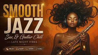 Smooth Jazz & R&B 🌙 Late Night Saxophone & Guitar for Relaxing Romantic Nights
