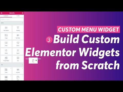 Create Your First Custom Elementor Widget Menu Navigation