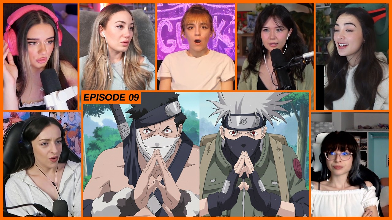 [GIRLS REACT] Kakashi vs Zabuza | Naruto Ep 9 Girl Reaction Mashup