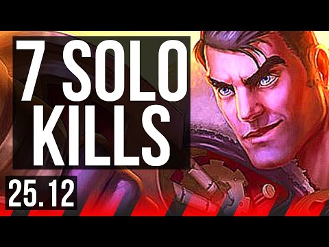 JAYCE vs GNAR (TOP) | 7 solo kills, 13/4/9, Dominating | KR Master | 25.12
