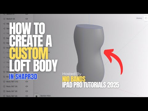 How to Create a Custom Loft Body in Shapr3D (Bottle Design Part 1) 🍼✨