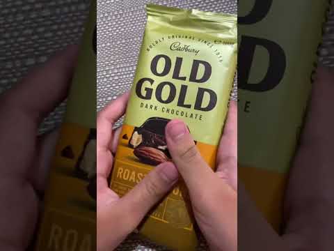 ASMR Old Gold Cadbury Dark Chocolate #almonds #shorts #asmr #satisfying #viralshorts