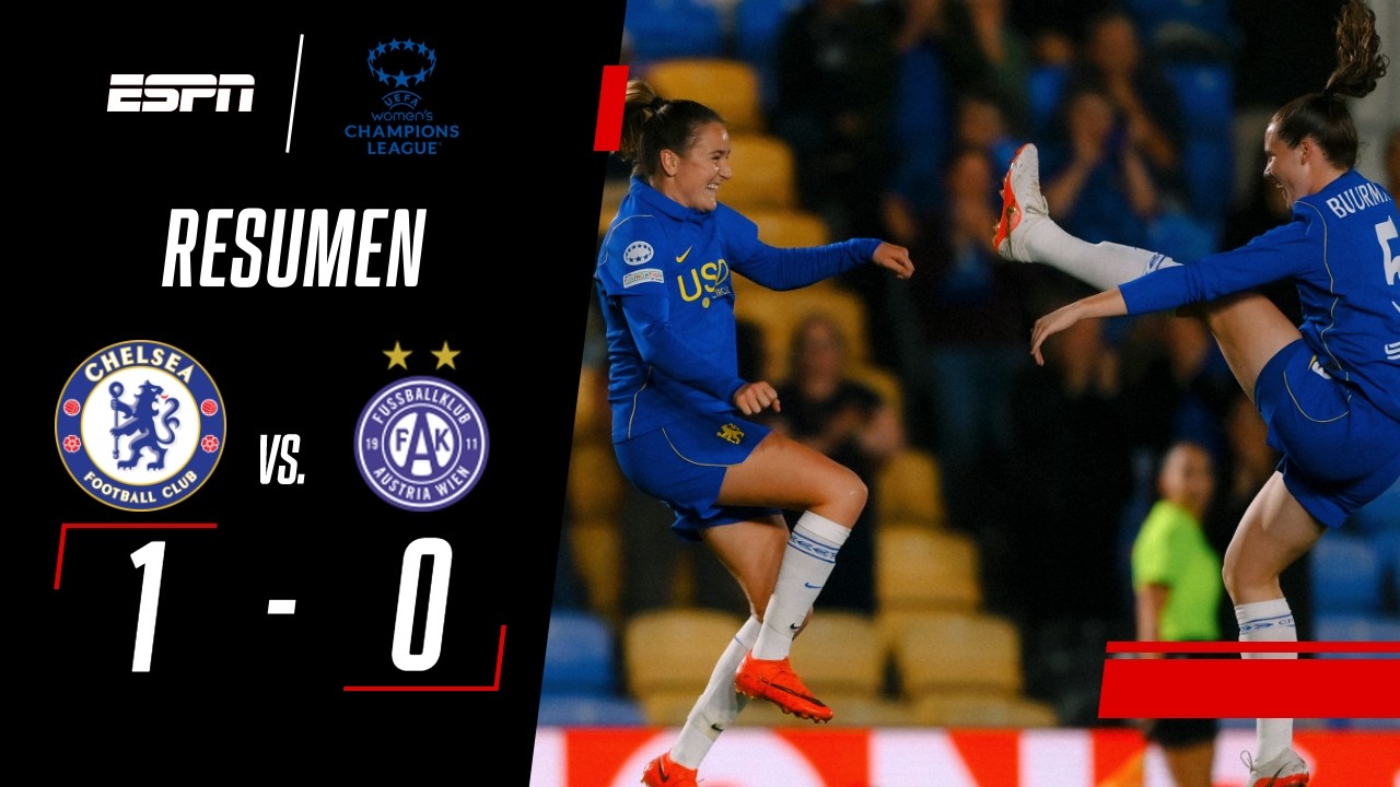 KAPTEIN LE DIO UN TRIUNFAZO AL CHELSEA POR LA CHAMPIONS | Chelsea W 1-0 Austria Wien W | RESUMEN