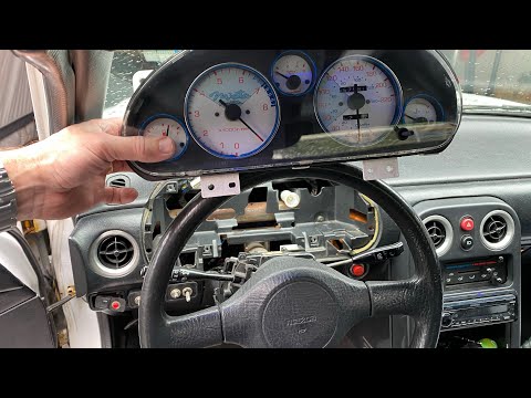 1990-1997 Mazda Miata speedometer removal.